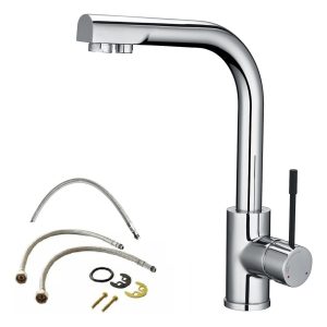 Griferia Piazza Kitchen Pro Cocina Agua Filtrada 10321 Cromo Acabado Cromado Color Plateado