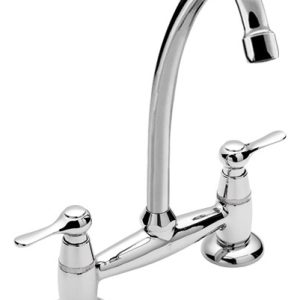 Grifería De Cocina Bicomando - Peirano - Bedia 51-107 Cromo Cromado