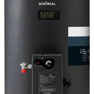 Termotanque Multigas Señorial Tsbg-50 Black 2.0 Carga Sup/inf 50l Color Negro
