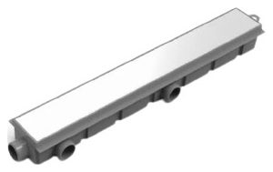 Desagüe Lineal Encastrable Pleno 60 Cm Ideal Abs-acero