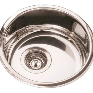 Bacha Cocina Johnson On30 A 34x14 Ac Inox Redonda Sobremesa