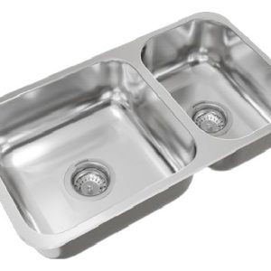 Bacha Cocina Doble Johnson R37/18 63,3x34x18 Ac Inox