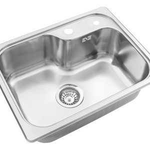 Johnson Acero Luxor Mini Si55a Pileta Cocina 55x41.5x20 Color Plateado