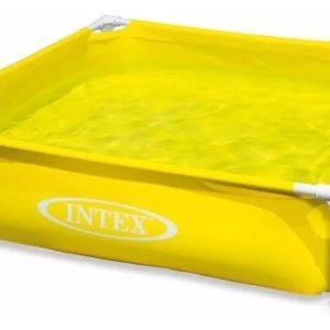 Pileta Estructural Mini 637 Lt 122 X 122 X 30 Cm Intex Color Amarillo Mini-frame