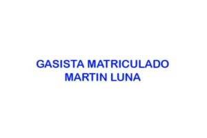 MARTIN LUNA PLOMERO GASISTA MATRICULADO