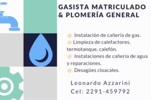 Plomero/ Gasista Azzarini Leonardo