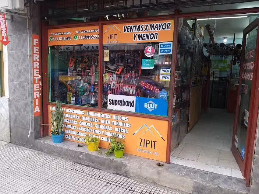 Zipit Insumos SRL -Ferreteria Y Bulonera. Electricidad, Sanitarios, Tornillos, constrcion, Etc